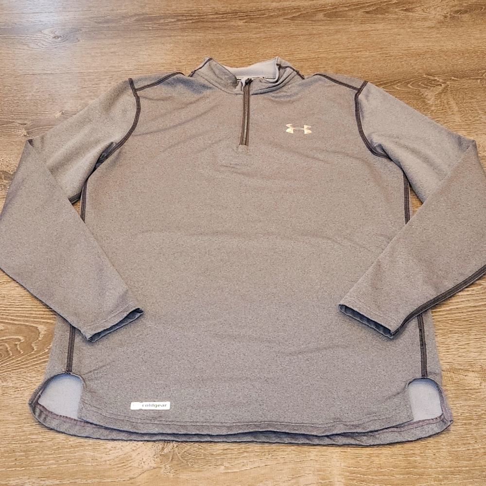 Men's Under Armour Fitted ColdGear long sleeve quarter zip pull over Medium